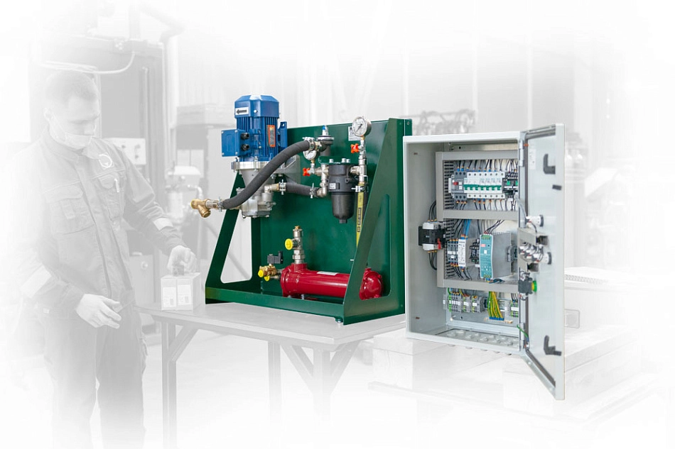 Гидростанция CTR-KV-B1532 для охлаждения смазочной системы редуктора мощностью 600 кВт