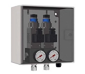 5N.PFL.C - Реле давления (230VAC/50Hz, 40-400Бар),  манометрами, под трубку 8мм, исполнение - в шкаф