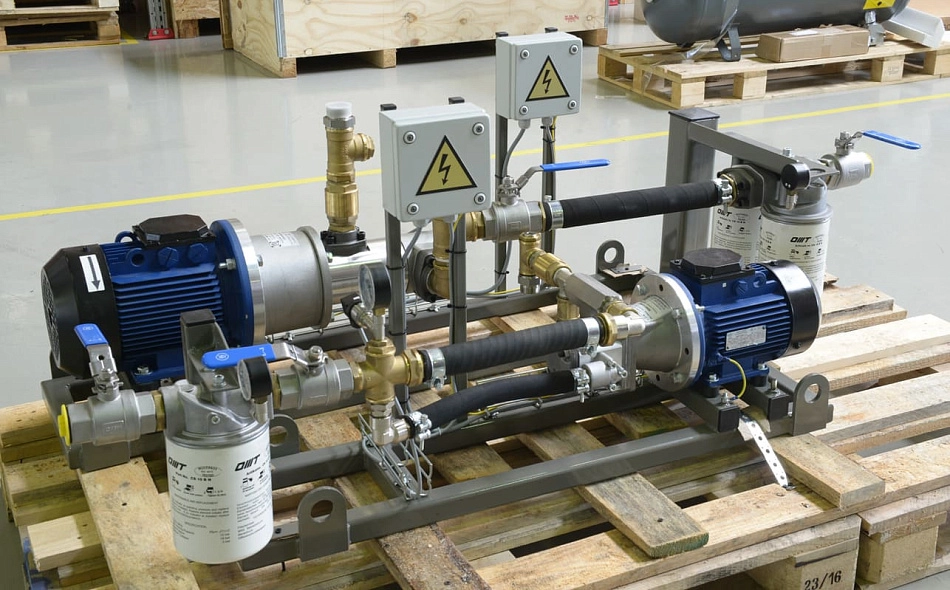 Гидростанция CTR-KV-D0035 для системы подачи рабочей жидкости высокого давления для возбуждения колебаний стенда Т14-01Б