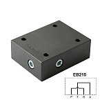 EB215 - Плита-заглушка, CETOP 05, P-B и А-Т - соединены