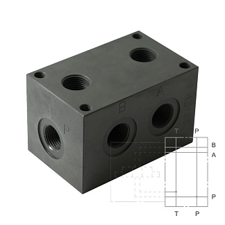 P2D-F/21 - Плита для батарейного монтажа