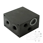 P4D-M*/30_PRK - Плита для батарейного монтажа с гнездом для предохранительного клапана PRK СЕТОР5