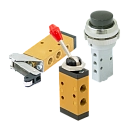 Распределители пневматические с механическим управлением