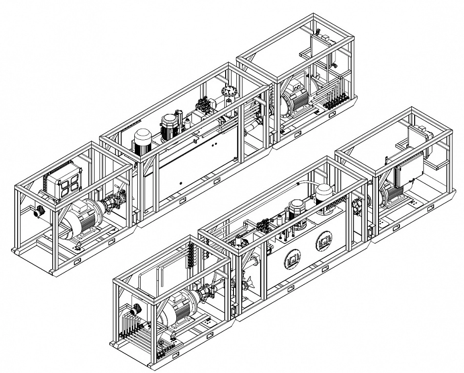 CTR-KV-B6-0029 – Гидростанция привода конвейера с устройством натяжения ленты во взрывозащитном исполнении