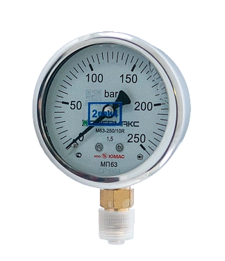 M63-250/10R_(без поверки) - Манометр вибростойкий