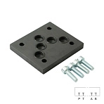 PE-D4-M-DN10_1950042 - Плита - заглушка, все порты изолированы СЕТОР 05 сталь