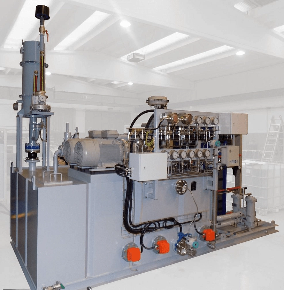 Маслонапорная установка и станция смазки паровой турбины мощностью 4 МВт