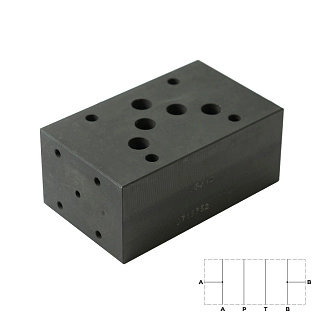 EB605_0715752 - Плита модульная  CETOP 05, для реле давления в каналах А и В