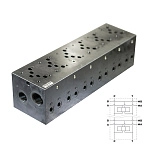 EM235/6YM - Плита для распределителей и клапанов, шестиместная, CETOP 05