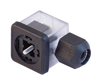 300.11.01L_GDA3RV90T21R_A1T1012ARV2R - Электроразъем с индикацией, 24V AC/DC, DIN 43650/A, IP65