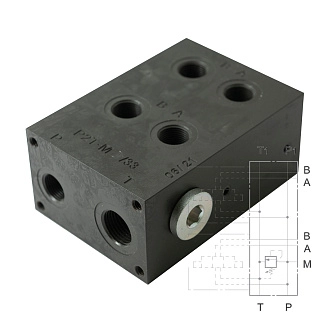 P2T-M*/33 - Плита двухместная