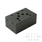 EB605_0715752 - Плита модульная  CETOP 05, для реле давления в каналах А и В