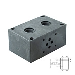 P4D-D3P/21_1561481 - Плита для батарейного монтажа, СЕТОР 3, P-T резьбовые;  A-B сзади, сталь