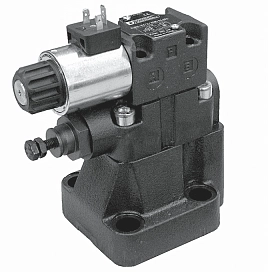 RQM*-P - Клапан предохранительный с электрическим управлением с разгрузкой и выбором давления