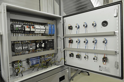 Система управления станцией гидравлической подачи рабочей жидкости под давлением при проведении заправки сборочных единиц и для проверки их функционирования