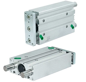 6100 - Цилиндр пневматический с встроенными направляющими