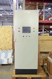 Система управления гидравлической станции автоматизированного погрузочного комплекса сыпучих материалов