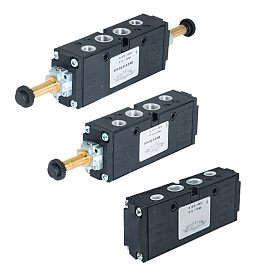 824 - Распределитель пневматический с электромагнитным управлением